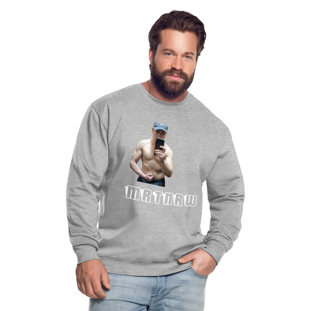 Unisex Pullover für den HERBST&WINTER(SONDERCOLLECTION) - Weißgrau meliert