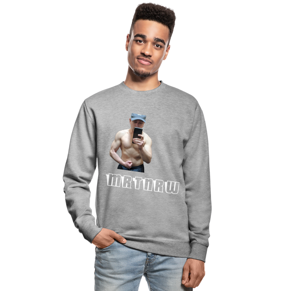 Unisex Pullover für den HERBST&WINTER(SONDERCOLLECTION) - Weißgrau meliert