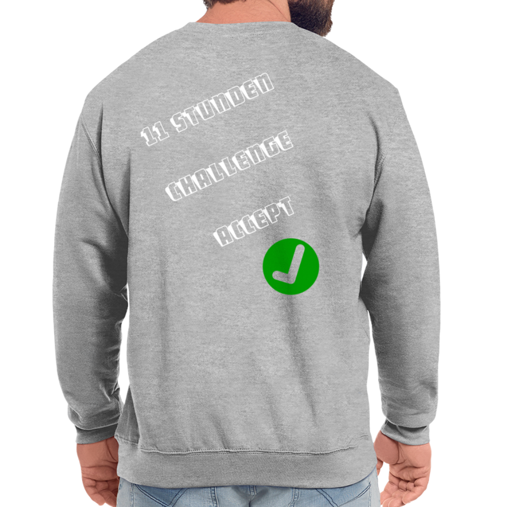 Unisex Pullover für den HERBST&WINTER(SONDERCOLLECTION) - Weißgrau meliert