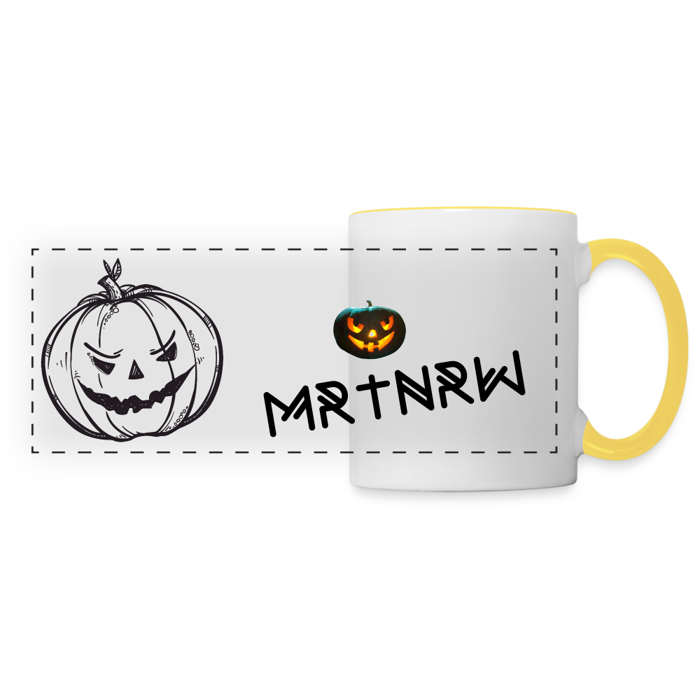 Panoramatasse HALLOWEEN MRTNRW - Weiß/Gelb