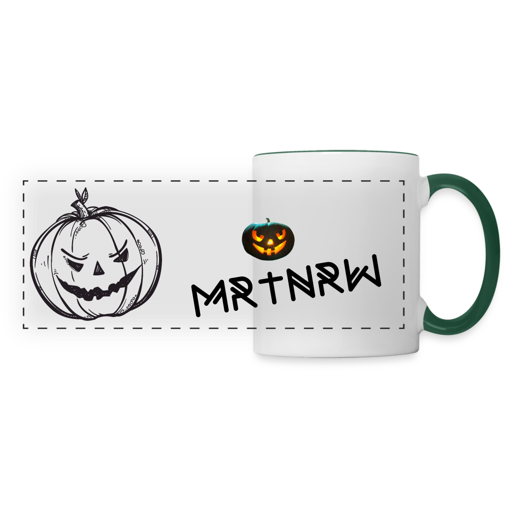 Panoramatasse HALLOWEEN MRTNRW - Weiß/Dunkelgrün