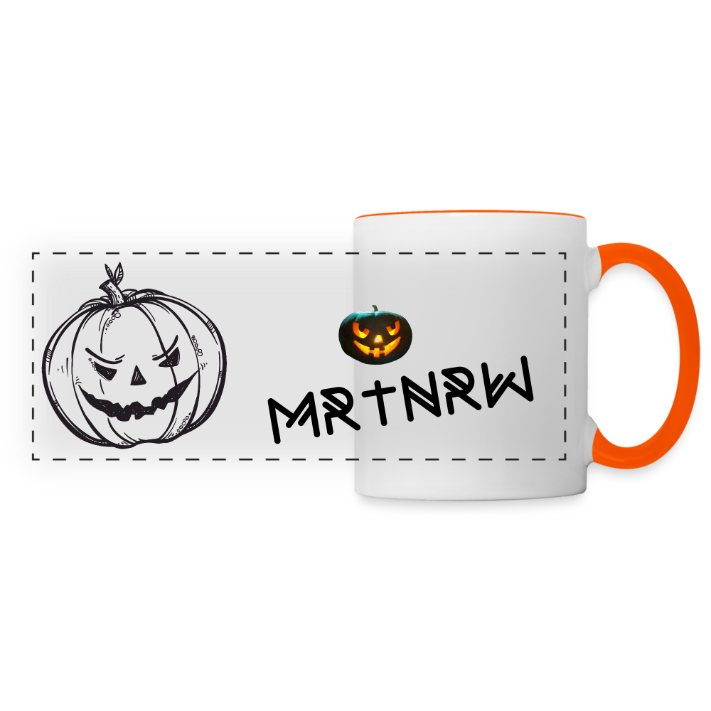 Panoramatasse HALLOWEEN MRTNRW - Weiß/Orange