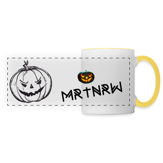 Panoramatasse HALLOWEEN MRTNRW - Weiß/Gelb