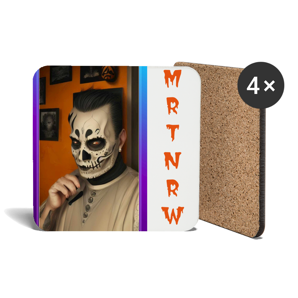 Untersetzer (4er-Set)MRTNRW HALLOWEEN - weiß