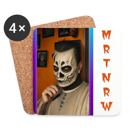 Untersetzer (4er-Set)MRTNRW HALLOWEEN - weiß