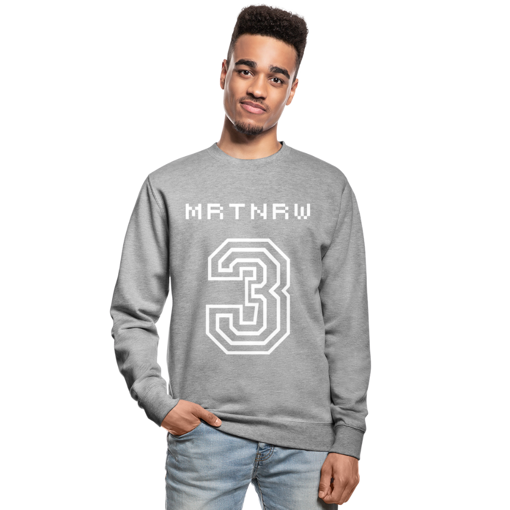 Unisex Pullover für M und W HERBST/WINTER - Weißgrau meliert