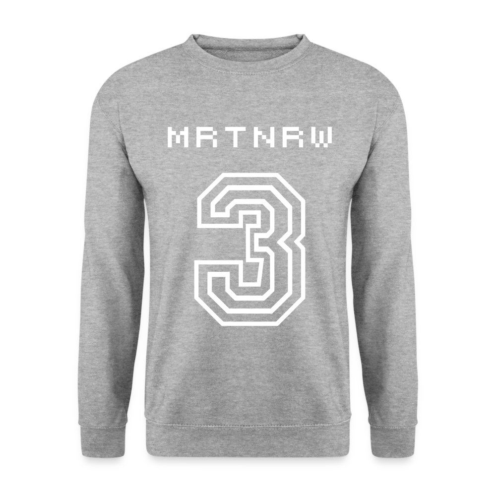 Unisex Pullover für M und W HERBST/WINTER - Weißgrau meliert