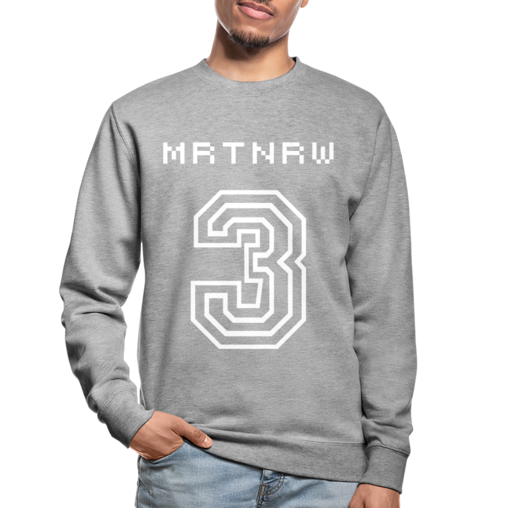 Unisex Pullover für M und W HERBST/WINTER - Weißgrau meliert
